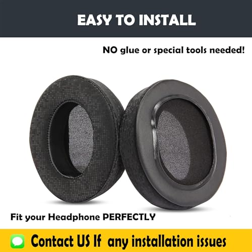 HS45 Stereo Earpads Replacement for Corsair HS35 Stereo/HS45 Stereo Gaming Headsets Ear Cushions with Protein Leather and Memory Foam
