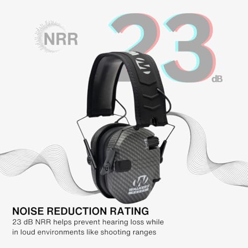 Walker's Razor Slim Electronic Earmuffs | Protective Case - color: Flat Dark Earth