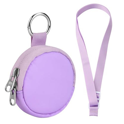 CaSZLUTION Carrying Case Compatible with GO Plus + 2023 | Portable Protective Case with Key Ring & Neck Strap, Nylon Storage Pouch, for GO Plus Plus, Light Purple - color: Light Purple