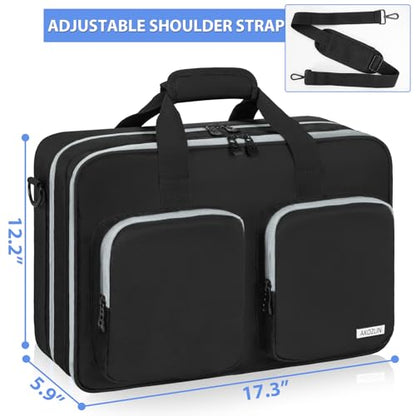 AKOZLIN Full Padded Carrying Travel Bag Compatible with PS5/PS5 Pro Console Monitor,Headset,Game,Charger & Accessories Storage Case [Video Game]