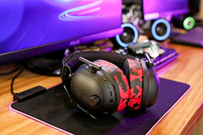 WC Freeze Blackshark V2 Pro - Gel Earpads for Blackshark V2 (2020-2022) - color: Red Camo