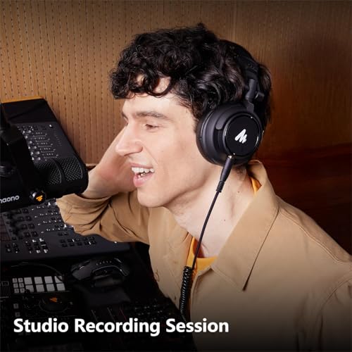 MAONO USB XLR Condenser Microphone with Headphones: PC Computer Podcast Cardioid Metal Mic Kit for Recording, Studio, Singing, YouTube (A04 Gen2 White+MH601+XLR Cable)