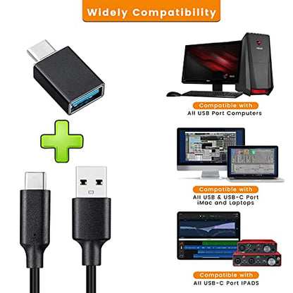 USB C Cable for Focusrite Scarlett Solo 3rd 4th Gen, Scarlett 2i2 3rd Gen - style: Glossy