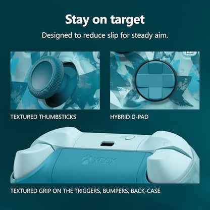Xbox Wireless Gaming Controller | Ice Breaker Special Edition | Consoles, PCs, TVs, mobile, and more | Textured Grip | Wireless, Bluetooth, USB-C Connectivity - style: Ice Breaker