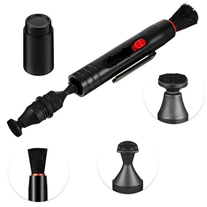 Frienda 3 Pcs Lens Cleaning Pen Brush for Camera Telescope Optics Screen | Dual-ended Soft Brush Tip, Removes Dust and Fingerprints, for Slr Cameras Binoculars Spotting Scopes Rangefinders Monoculars