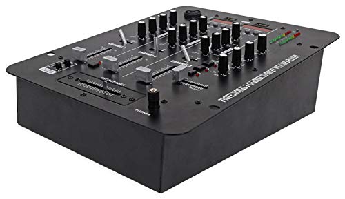 Rockville RDJ2 2-Channel DJ Mixer with USB and Talkover | 4 RCA Line Inputs, USB MP3 Player, 1/4" Mic/Headphone Jacks, Cue Monitor, 3-Band EQ, Crossfader, Master/Rec Outputs - style: without bluetooth