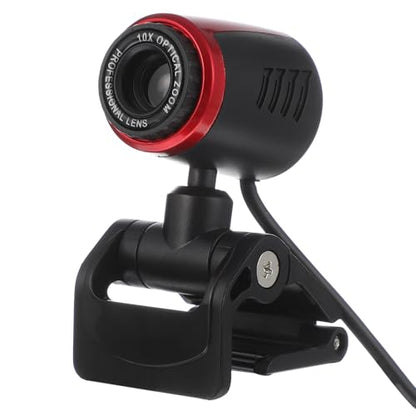 HOMSFOU Professional USB Webcam with Auto Focus and Built-in Microphone for Desktop Laptop Video Streaming and Online Conferencing