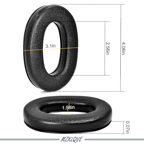 3M-WorkTunes Ear Pads - Replacement Foam Ear Cushion EarPads for 3M WorkTunes(90543, 90544, 90542, 90541,90507) and Peltor Range Guard Connect Hearing Protector (EM042/033/037 Series)