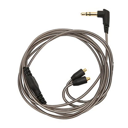 Replacement Cable for SE215 SE535, Tinned Copper MMCX Connector, Soft Flexible Cord for Shure Earphones (Black)