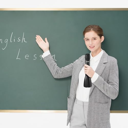 TAKSTAR 2-in-1 블루투스 무선 핸드헬드 마이크 및 음성 앰프, 7가지 음향 효과, 노래방 회의 야외 교사 연설 파티용 10W 휴대용 마이크 스피커 - DA10S(스피커 연결 없음) | Cover 1600 sq. ft, DSP Anti-Howl Tech, 5-Level Volume, 7 Sound Effects, 8H Battery Life, 10W Peak Power