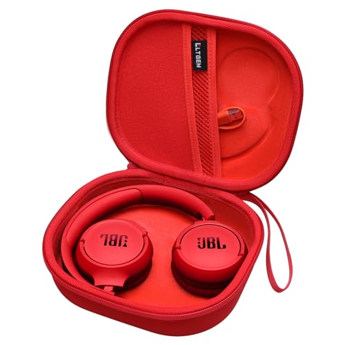 Case for JBL Tune 510BT/720BT/770NC/520BT/520C/670NC Headphone Red | Hard Carrying Travel Case for JBL Live 670NC/770NC/680NC/780NC Headphones - color: Red