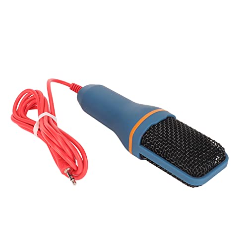 Professional Desktop Condenser Microphone 3.5mm, Omnidirectional Recording Mic for PC, Laptop, Gaming, Podcasting – Plug & Play, Compact