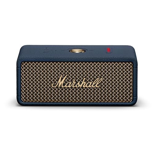 Marshall Emberton III Portable Bluetooth Speaker - Rugged Waterproof/Dust-Proof Design | Loud Stereo Sound, Deep Bass | Compact and Wireless for Travel and Outdoors - Midnight Blue - color: Blue