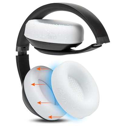 WC SweatZ Studio Pro - Patented Silicone Earpad Covers for Beats Studio Pro | Made by Wicked Cushions | Sweatproof & Easily Washable | White - color: White