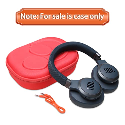 Case for JBL Tune 770NC/510BT/720BT/520BT/670NC/520C Headphones Red | Hard Carrying Travel Case for JBL Live 770NC/670NC/680NC/780NC Headphones - color: Red+Black