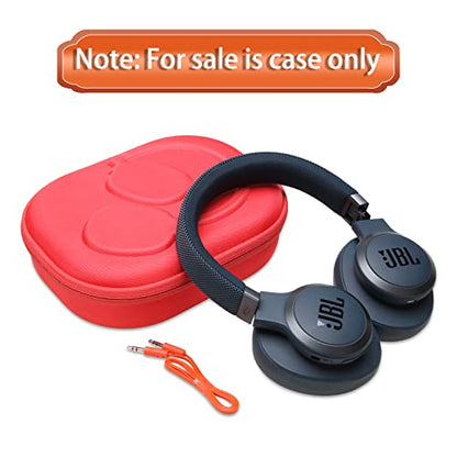 Case for JBL Tune 770NC/510BT/720BT/520BT/670NC/520C Headphones Red | Hard Carrying Travel Case for JBL Live 770NC/670NC/680NC/780NC Headphones - color: Red+Black