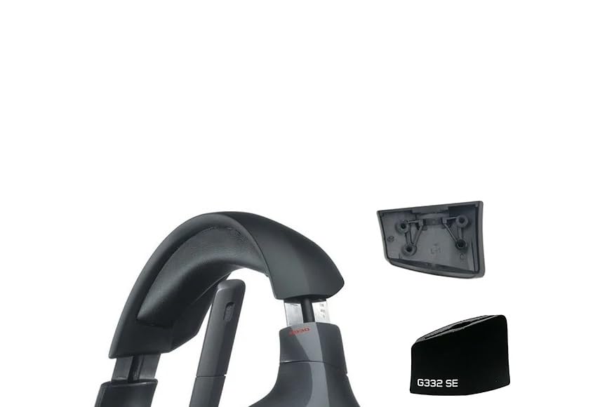 Replacement Hinge for Logitech Wired Gaming Headset, Headband Hinge Swivel Connector for G930, G432, G430, G431, G332, G230 Replacement Parts (Left + Right), black