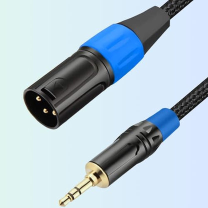 3.5mm to XLR Balanced Cable, Regular XLR Male to 1/8 inch Mini Jack Cable Adapter Mono Audio Cord for Cell Phone, Laptop, Speaker, Mixer -1ft - style: 3.5mm to XLR Male
