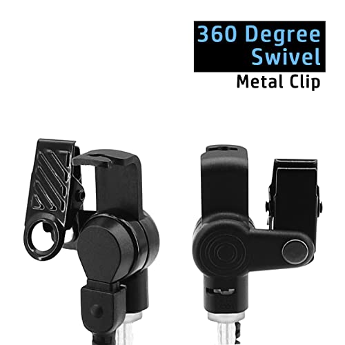 Headset Earpiece for HYT Hytera Radio BD502 BD502i BD552i BD612i BD615 PD402i PD415 PD482i PD502 PD506 PD562 TC-508 TC-626 HYT850 Power446 Acoustic Tube & Big PTT 2-pin with Screw | BD615 PD402i PD415 PD482i PD502 PD506 PD562 TC-508 TC-626 HYT850 Power446