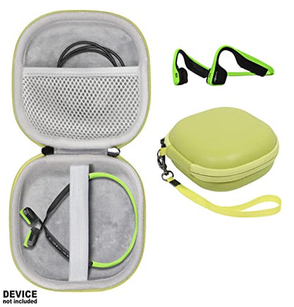 Bone Conduction Headphone Case for Aftershokz Aeropex, Trekz Air, Bluez 2, KSCAT, Sades, DIGICare, Shokz OpenRun Pro - color: Green