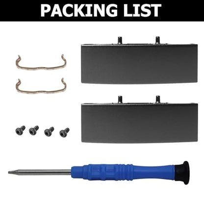 Studio Pro Hinge Replacement and Repair Kit Compatible with Beats Studio Pro (A2924) / Studio3 (A1914) Wireless Headphones – Durable Metal Folding Hinge Clip Cover Pin Set(Black) - color: Black