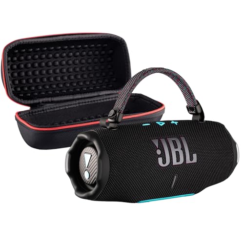 JBL Charge 6 Portable Bluetooth Speaker (Funky) | IP68 Waterproof, DustProof, and DropProof, Outdoor Wireless Audio |28Hrs Playtime + Travel Case Bundle - color: Funky