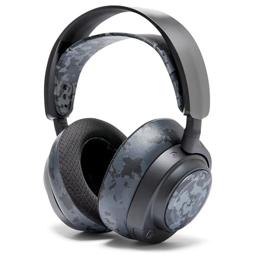 WC Side Plates for Arctis Nova Pro Wireless, Pro Wired & Nova Elite | Made by Wicked Cushions | Also fits Nova Pro Omni, 7, 7X & 7P | Black Camo - color: Black Camo