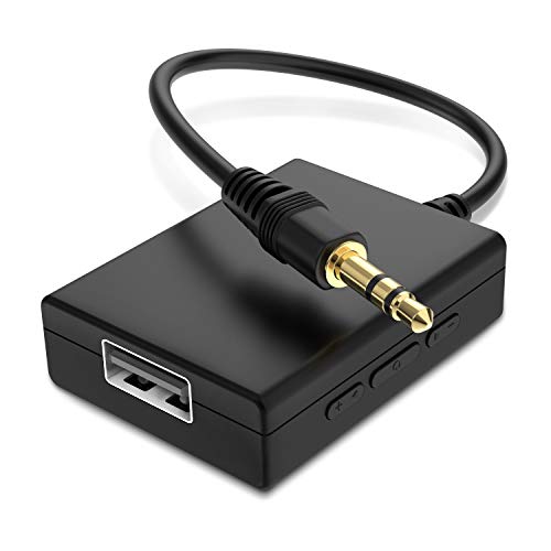 ANDTOBO USB to Aux Audio Adapter, 3.5mm Male to USB Female Adapter for Playing Music with Flash Drive in Car