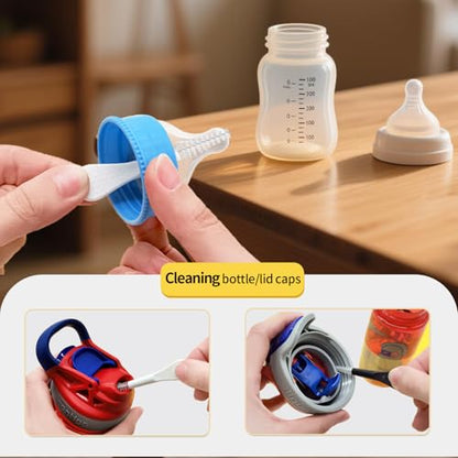 15 Pack Phone Charge Port Cleaning Tool kit, Including 10Pcs White Anti-Clogging Cleaner and 5Pcs Black Mini Brushes for iPhone 16 Pro Max Speaker and Receiver AirPods 4, Tablet Camera Etc