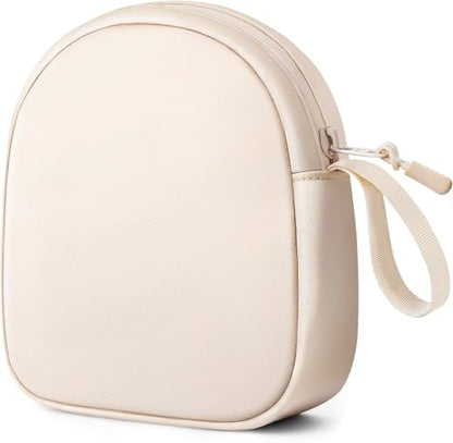 Inesore Soft Headphone Case Headset Carrying Storage Bag Pouch, Beige - color: B-Beige