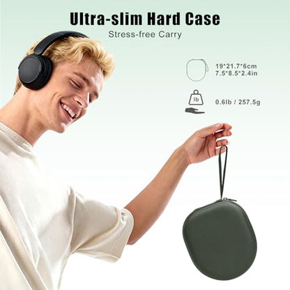 Headphone Headset Case Compatible with JLab JBuds Lux ANC/JBL Tune 520BT 720BT/BERIBES/KVIDIO/Soundcore by Anker/Sony Wireless On-Ear Headphones, Green - color: Green