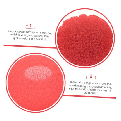 200pcs Disposable Microphone Covers O-Shaped Foam Mic Sleeves for Wireless Mics for Events and Performances Hygiene Protection