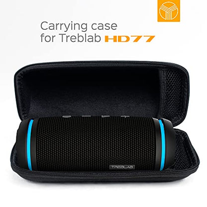 TREBLAB CB-77 - Original Carrying Case for HD77 Bluetooth Speaker | Compatible with Portable Speakers up to 3.15 x 3.19 x 7.36 in, Black