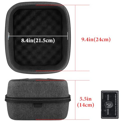Geekria Shield Case for Large-Sized Over-Ear Headphones, Replacement Protective Hard Shell Travel Carrying Bag, Compatible with Sennheiser HD820, HD800, Pulse Elite (Dark Grey)