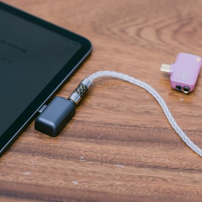 S.M.S.L Audirect ATOM4 Portable Audio Decoder Headphone Amplifier 3.5mm Single Ended and 4.4mm Balanced Output High Fidelity Sound Quality Lightweight and Portable (USB-C Interface) (Gray)