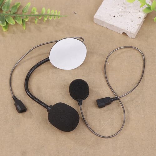 Enhanced Clear Helmets Microphone for Cardo Asmax Reso Intercom Systems | with Noise Cancelling Technology and Silver Plated Wiring Suitable Delivers Clear Audio and Call Quality - color: B
