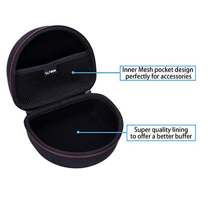 Headphone Case for Audio-Technica ATH-M30X / ATH-M50X / ATH-M40X / ATH-M50xBT2 / ATH-M50xBT2DS Headphones, Black | Hard Carrying Travel Case for Audio-Technica Headphone - color: 2.Black