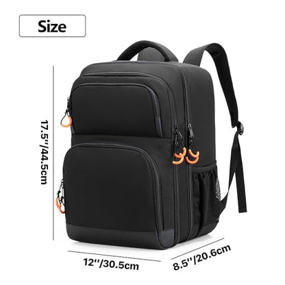 PGmoon Audio Mixer Travel Bag Compatible with RODECaster Pro/Pro II/RC Duo | DJ Mixer Backpack with Plenty of Pockets for Microphones, Cables & More Podcast Equipment (Patent Design)