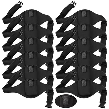 Jexine 12 Pack Mic Belt Wireless for Theatre Neoprene Microphone Holder with Anti Dropping Strap Sweat Absorbent Belt Waistband Bag for Fitness Instructor Vertical Speaker