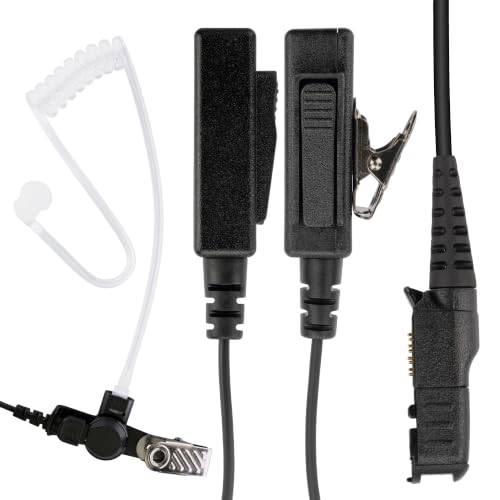 BCT22-AX 2-Wire Surveillance Acoustic Tube Earpiece with PTT Mic Compatible with Motorola Radio R5 XPR 3300e XPR3500 XPR3300 XPR3300e XPR3500e XPR3300 XPR3500 - size: 1 Piece