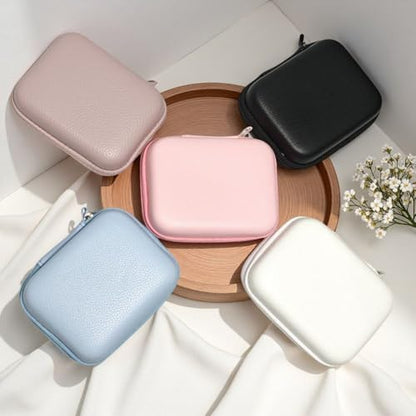 Earphone Data Storage Bag Cable Organizer Bags Mini Zipper Pouch Tech Gadgets Portable Charger U Disk Mini Camera Storage Case(Black)