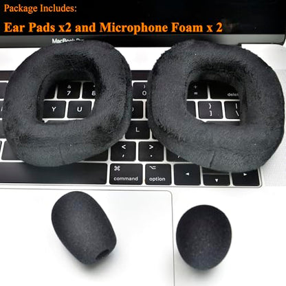 Defean Earpads for Astro A50 Gen4 / A50 Gen5 / A50X (Velour) | Ear pads and Microphone Foam, Upgrade High-Density Noise Cancelling Foam, Ear Cushions Added Thickness - color: Velour