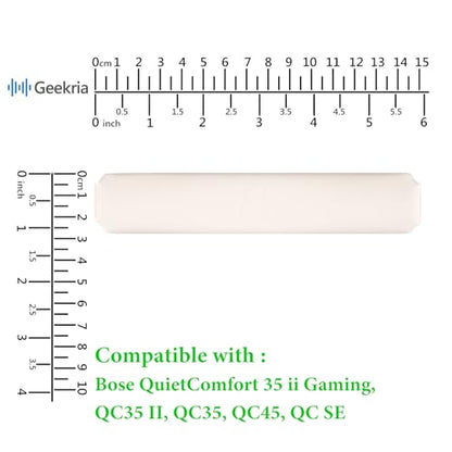 Geekria Headband Pad Compatible with Bose QuietComfort 35 II Gaming, QC35 II/QC35/QC45/QC SE Headphones Replacement Band, Headset Head Top Cushion Cover Repair Part (Beige) - color: Beige