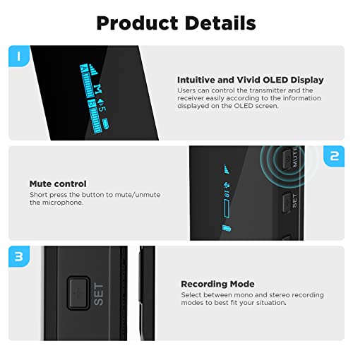 BOYA by-XM6 Wireless Lavalier Microphone, 328ft Range, 2.4GHz Wireless Microphone for Camera Phone Video Recording Facebook Live YouTube, Tiktok, Vlogging, Interview Podcast - size: 3.5mm Jack(RX+TX)