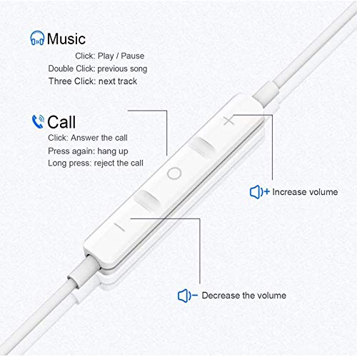 2 Pack Wired Earbuds in-Ear Headphones, Wired Headphones with 3.5mm Earphones[MFi Certified] with Microphone Volume Control Compatible with iPhone,iPad,iPod,Computer,Android Most 3.5mm Audio Devices