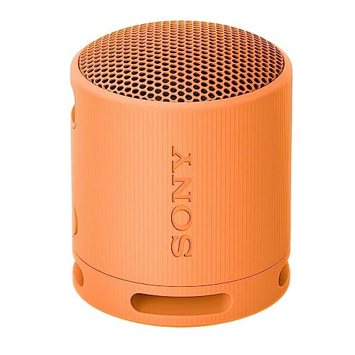 Sony SRS-XB100 Wireless Bluetooth Portable Travel Speaker Bundle (Orange) | Travel case, Strap, (2 items) - color: Orange
