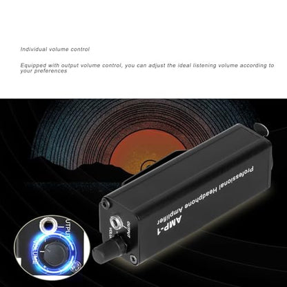 XLR to 3.5mm Headphone Amplifier Converter Volume Controller for Professional Audio and Portable Devices