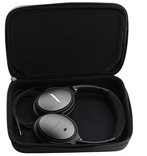 Navitech Black Heavy Duty Rugged Headphone Case Compatible with Sony WI-SP600 Wireless Headphones
