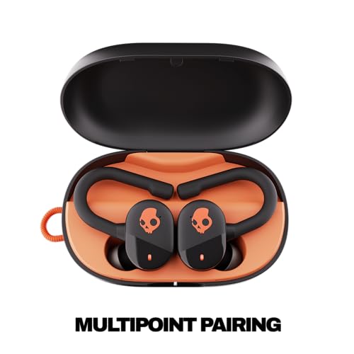 Skullcandy Push Play Active Wireless Earbuds - True Black/Orange - color: True Black/Orange