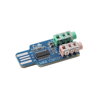 Mini-CM108 USB Sound Card External for Laptop No Driver Needed Plug and Play - color: CM108 Mini